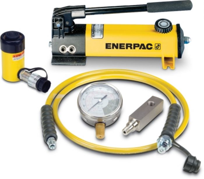 Cilindro hidráulico y conjunto de bomba manual ENERPAC